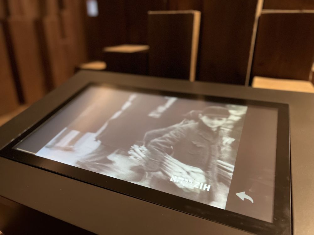 Archival Warsaw Ghetto film at the JHI permanent exhibition Archival Warsaw Ghetto film at the JHI permanent exhibition